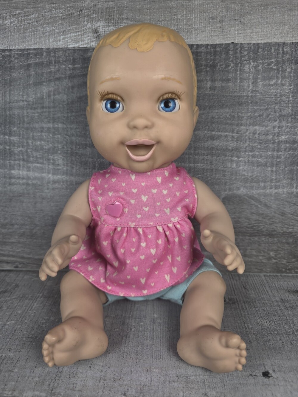 Spin Master Luvabella Magic Interactive Blonde Blue Eye Baby 22705 WORKS b127